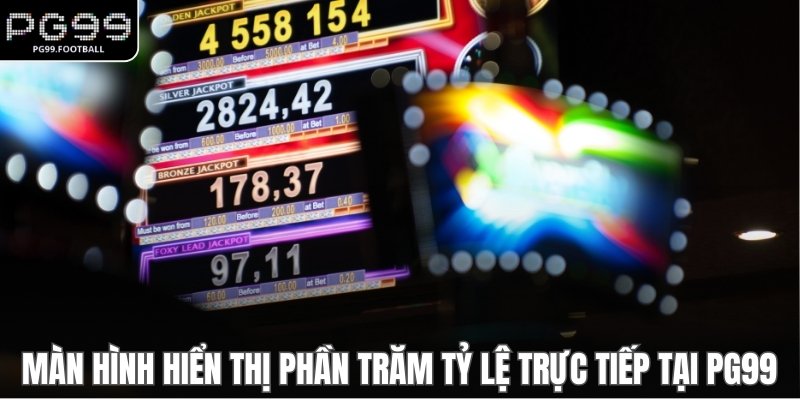 Màn hình hiển thị phần trăm tỷ lệ trực tiếp tại PG99